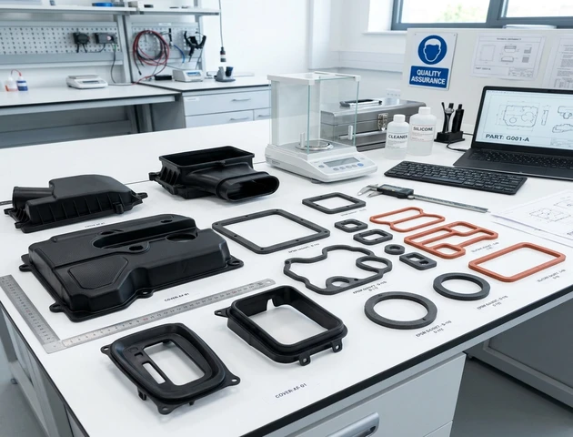 Custom automobile vacuum formed plastic parts and EPDM gaskets